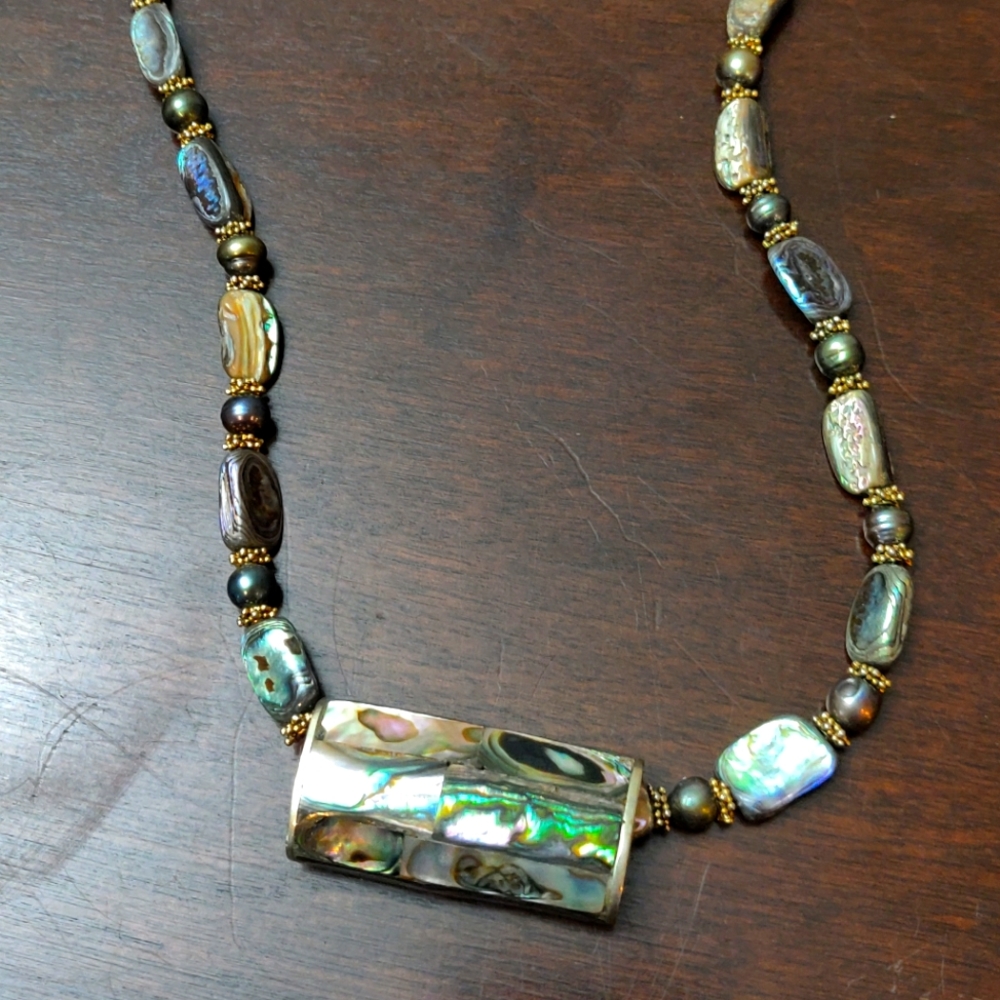 Abalone Statement Necklace